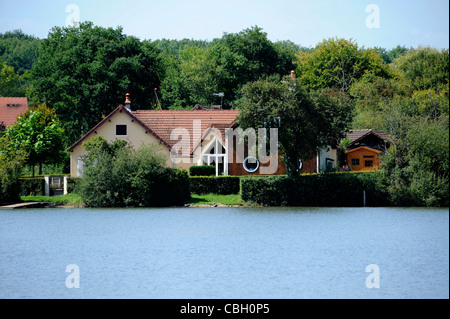 Etang de Baye étang,le Parc Naturel Régional du Morvan, Nièvre, Bourgogne, France Banque D'Images