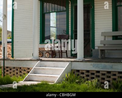 Ferme du xviiie. Musée de la montagne à l'ouest de Montrose, Colorado. Banque D'Images