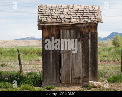 Ancienne dépendance de la ferme. Musée de la montagne à l'ouest de Montrose, Colorado. Banque D'Images