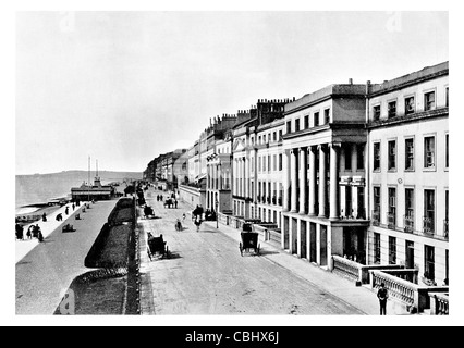 La Marina St Leonards on Sea Hastings Sussex England hôtel promenade du front de mer esplanade Banque D'Images