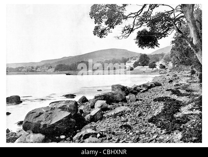 Woodside Rostrevor County Down Irlande du Nord côte de Slieve Martin Carlingford Lough Banque D'Images