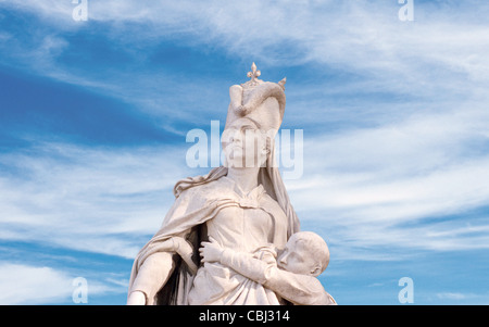 Marguerite d'Anjou statue, Marguerite d'Anjou, les Jardins du Luxembourg, Jardins du Luxembourg, Paris. Banque D'Images