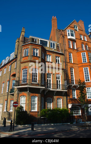 Maisons au bord de Chelsea à Chelsea Embankment London Borough Angleterre Angleterre Europe Banque D'Images