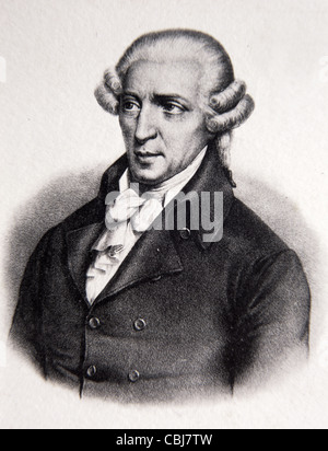 Portrait de Franz Joseph Haydn (1732-1809) compositeur autrichien. Illustration ancienne ou gravure Banque D'Images