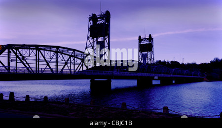 L'antenne du pont à Duluth, Minnesota Banque D'Images