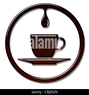 Du café ou du thé. Banque D'Images