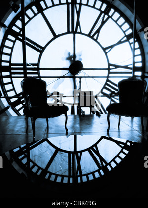 À l'intérieur de la tour de l'horloge sur 16th Street Mall à Denver, Colorado. Banque D'Images