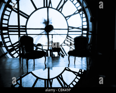 À l'intérieur de la tour de l'horloge sur 16th Street Mall à Denver, Colorado. Banque D'Images