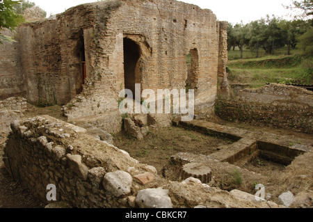 Période romaine. La Maison de Néron appelé Octagon. Olympia. La Grèce. Banque D'Images