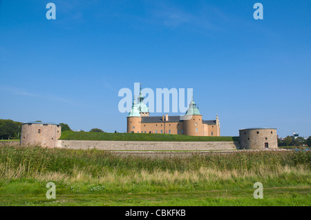 Kalmar slott la forteresse en Kalmar ville du sud de l'Europe Suède Småland Banque D'Images