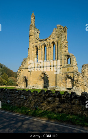 Ruines ruine vestiges de l'abbaye de Byland près de Coxwold North Yorkshire Angleterre Royaume-Uni Grande-Bretagne Banque D'Images