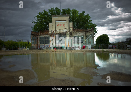 L'Île Seguin, rives de la Seine, la friche industrielle, rive de la Seine, Ile Seguin Banque D'Images