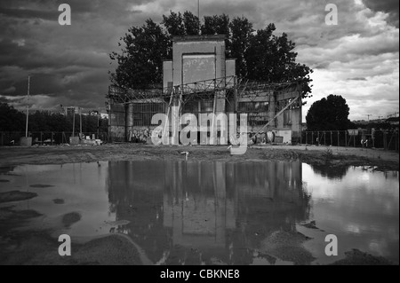 L'Île Seguin, rives de la Seine, la friche industrielle, rive de la Seine, Ile Seguin Banque D'Images