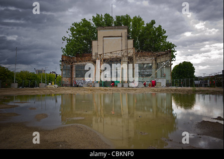 L'Île Seguin, rives de la Seine, la friche industrielle, rive de la Seine, Ile Seguin Banque D'Images