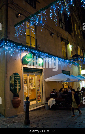 Caffè degli Specchi, Gênes, ligurie, italie Banque D'Images