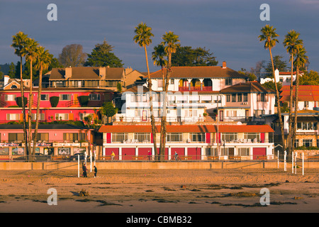 États-unis, Californie, côte centrale, Santa Cruz, Santa Cruz Beach Boardwalk, Dawn Banque D'Images