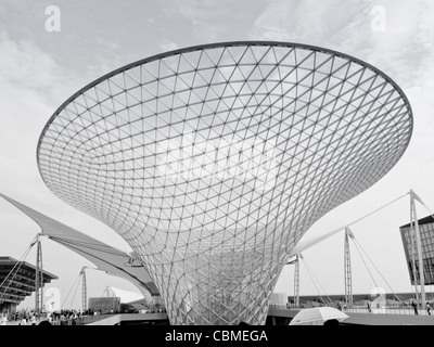 L'extérieur de l'axe de l'Expo à l'EXPO 2010 Shanghai, Chine. Banque D'Images