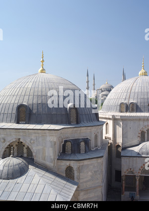 À partir de Sainte-sophie (Aya Sofya ) vers Mosquée Sultan Ahmed ( Mosquée bleue ) Banque D'Images