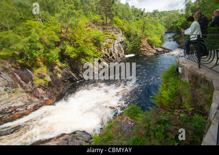 Tombe de Shin, salmon leap, Highland, Scotland Banque D'Images