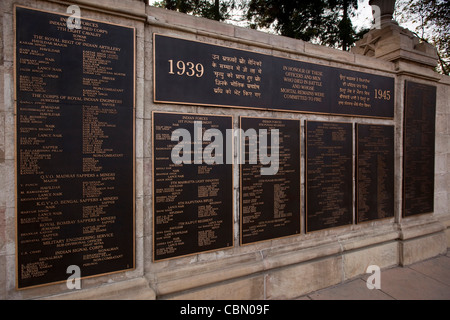 L'Inde, Nagaland Kohima, cimetière de guerre, mémorial pour les soldats tués pendant la bataille pour la route d'Imphal Banque D'Images