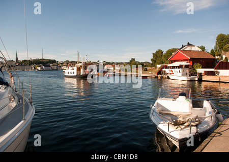 Ferry de Arendal arrivant à île de Tromoy Stein Verngard Banque D'Images