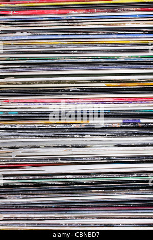 Fond Vinyl records Banque D'Images