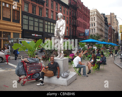 Andy Warhol monument, Union Square et Broadway, New York Banque D'Images