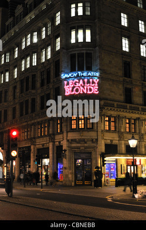 Savoy Theatre on The Strand, London, UK. Banque D'Images