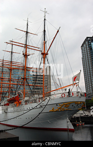 Nippon Maru, navire à voile à Yokohama, Japon Musée Maritime Banque D'Images