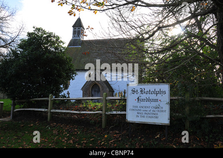 St Botolph's Parish Church, Hardham, West Sussex Banque D'Images