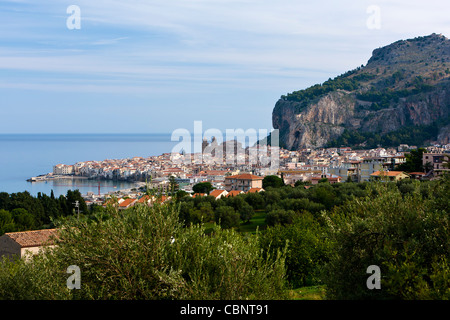 Cefalu Cifalù Sicile Mer Tyrrhénienne, Vieille Ville Banque D'Images