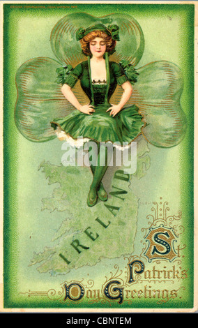 Le jour de rue Patrick beauté irlandaise avec des pipes en terre Banque D'Images