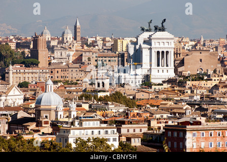 Vue de Rome et de l'Altare della Patria - Rome Italie Banque D'Images