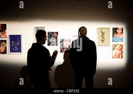Au cours de l'exposition Fashion Week à Athènes, Gazi Technopolis Banque D'Images