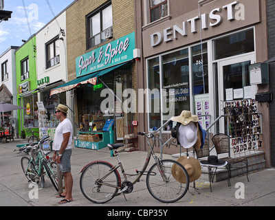 Kensington Market Bohemian shopping area Toronto Banque D'Images