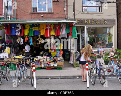 Kensington Market Bohemian shopping area Toronto Banque D'Images