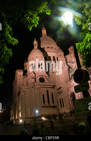 Sacre Coeur Paris France Montmartre Banque D'Images