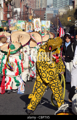 12 Décembre, fête de la Vierge de Guadalupe, Greenpoint, Brooklyn, New York City, New York, USA Banque D'Images