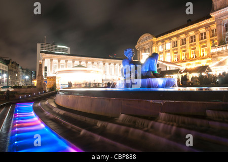 Le marché de nuit allemand Birmingham Banque D'Images