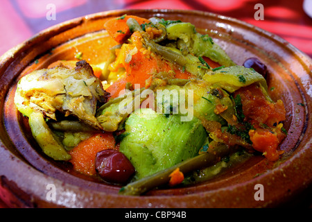 Un tajine marocain Banque D'Images