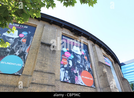 Roundhouse de Camden, le quartier branché de spectacle à Chalk Farm, North London, UK Banque D'Images