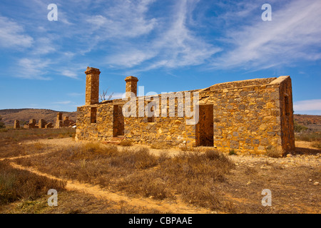 Ruines de Kanyaka Homestead près de Hawker dans la chaîne de Flinders en Australie du Sud, Australie outback Banque D'Images