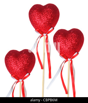 Décorations Coeur d'amour Banque D'Images