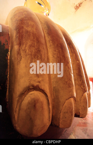Temple de Manuha, Bagan au Myanmar Banque D'Images