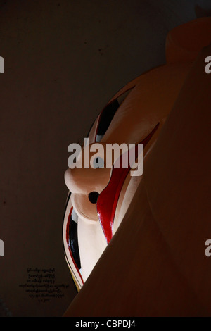 Temple de Manuha, Bagan au Myanmar Banque D'Images