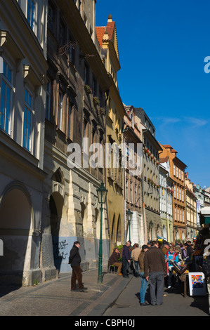 Rue du marché Havelska Staré Mesto la vieille ville Prague République Tchèque Europe Banque D'Images