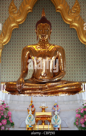 Wat Traimit (Temple de Bouddha d'Or), Bangkok, Thaïlande Banque D'Images
