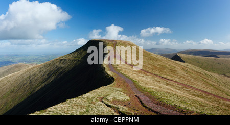 Pen Y Fan de Corn Du. Le Parc National des Brecon Beacons. Powys. Le Pays de Galles. UK. Banque D'Images