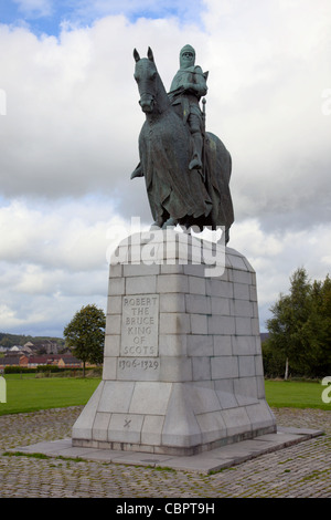 Statue de Robert Bruce Bannockburn Battlefield memorial Ecosse Banque D'Images