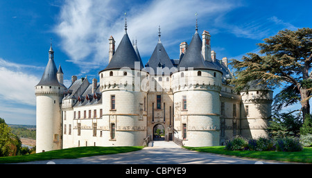 Vallée de la Loire, le Château de Chaumont sur Loire Banque D'Images